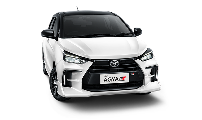 All New Agya GR Sport warna Black White
